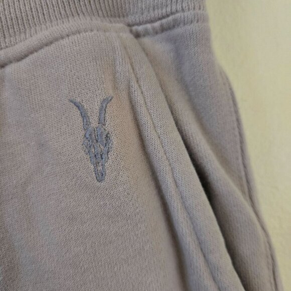 All Saints Tan Sweatpants Joggers Pockets Drawstring Waist Size XS - Picture 3 of 8